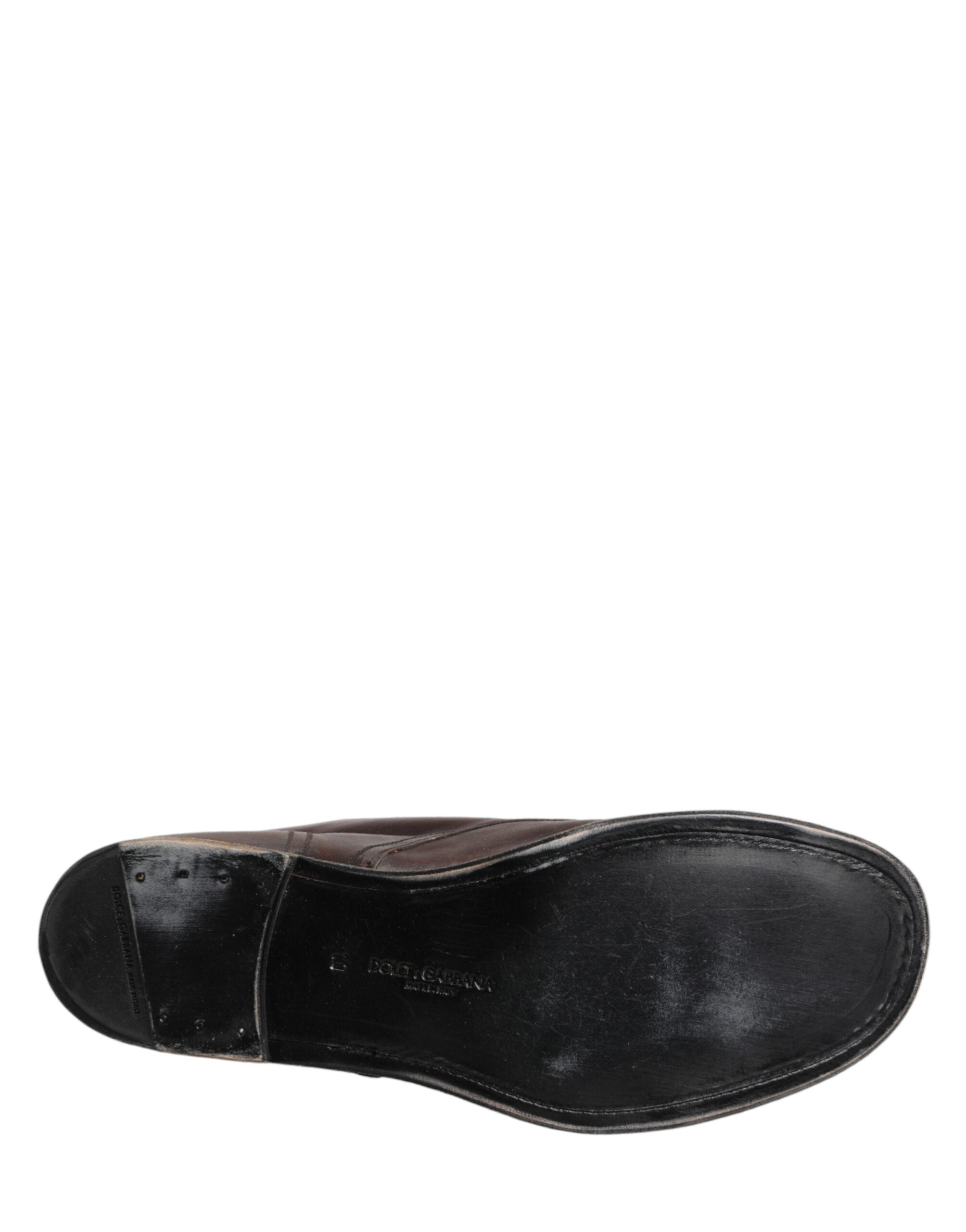 Dolce & Gabbana Brown Lace Up Short Ankle Boots Men Shoes