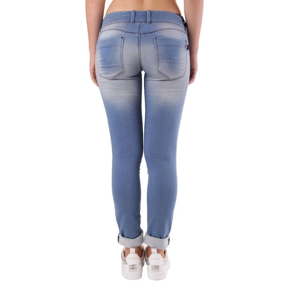 Met Blue Cotton Skinny Jeans