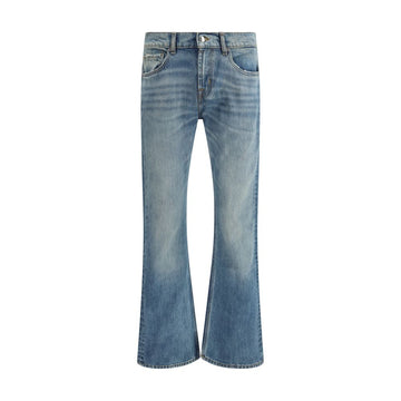 7FOR Blue Cotton Bootcut Jeans