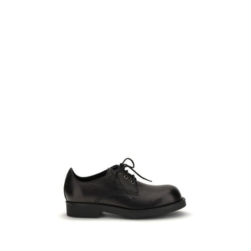 MM6 Black Calf Leather Bos Taurus Oxfords And Derbies