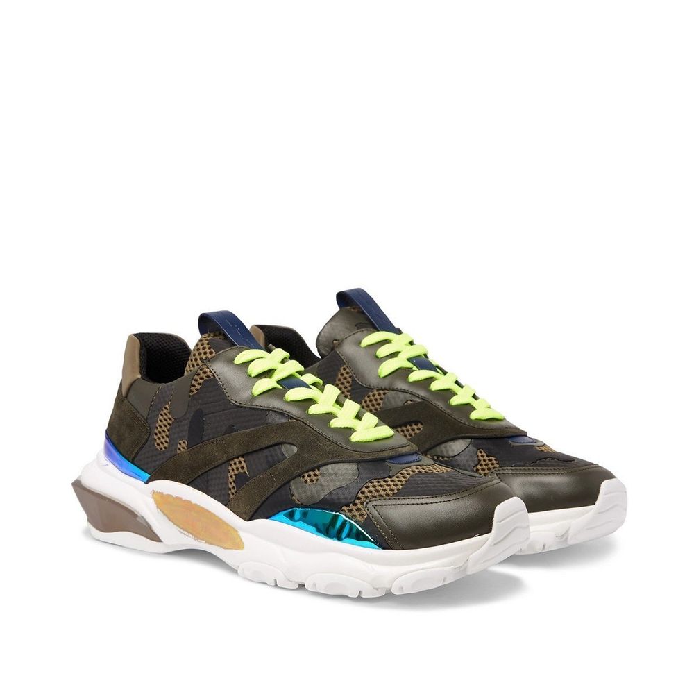 Valentino Garavani Bicolor Fabric Athletic Sneakers