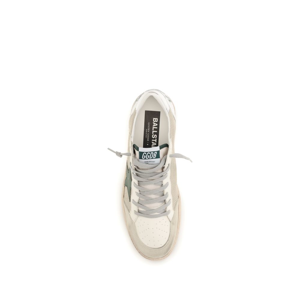 Golden Goose White Calf Leather Bos Taurus Low Top Sneakers