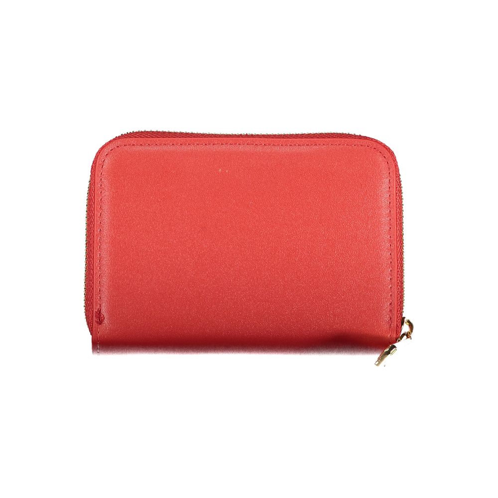 Mario Valentino Rosso Polyurethane Women Wallet