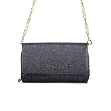 Mario Valentino Blue Polyurethane Women Wallet with Chain