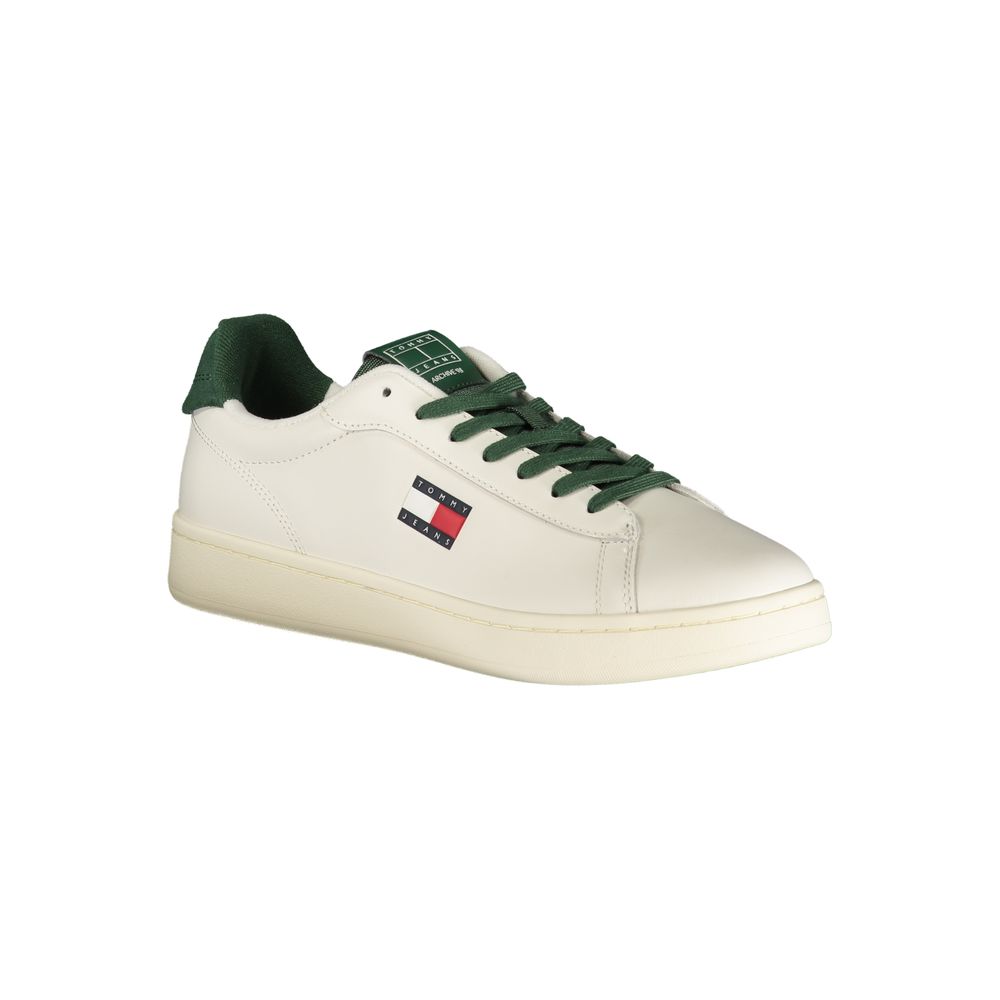 Tommy Hilfiger Bianco Polyurethane Men Sneaker