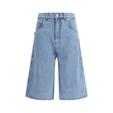 Coperni Blue Cotton Bermuda Shorts