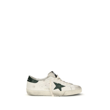 Golden Goose White Calf Leather Bos Taurus Low Top Sneakers