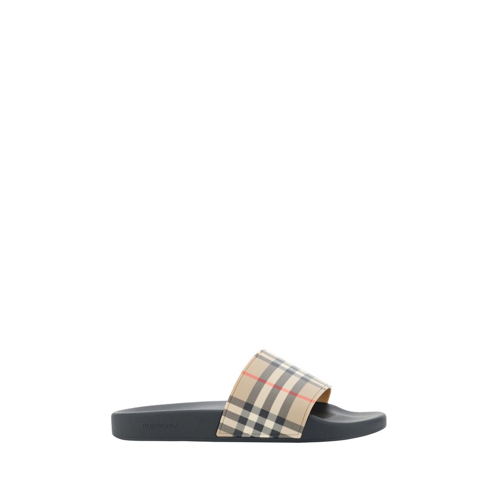 Burberry Brown Rubber Sandals