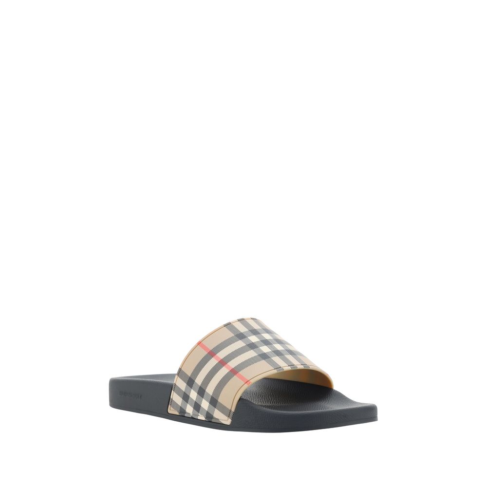 Burberry Brown Rubber Sandals