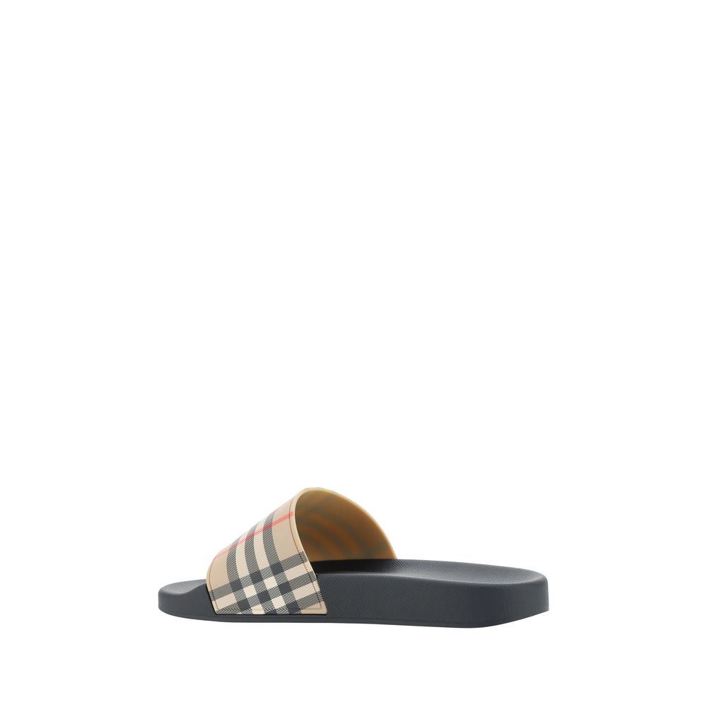 Burberry Brown Rubber Sandals