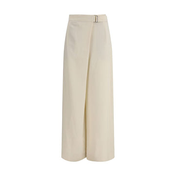 Brunello Cucinelli Beige Viscose Casual Pants