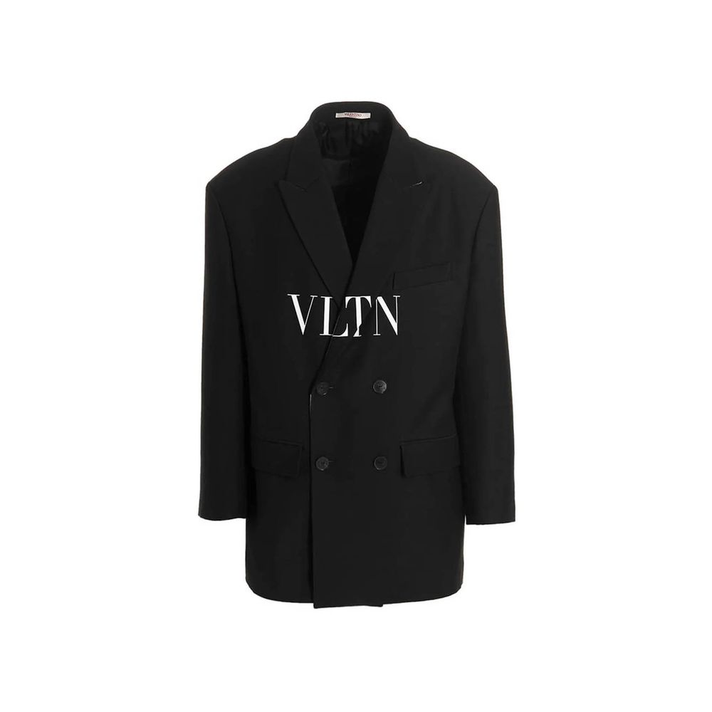 Valentino Black Silk Jackets And Coat