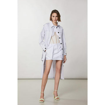 Patrizia Pepe Purple Polyester Coat