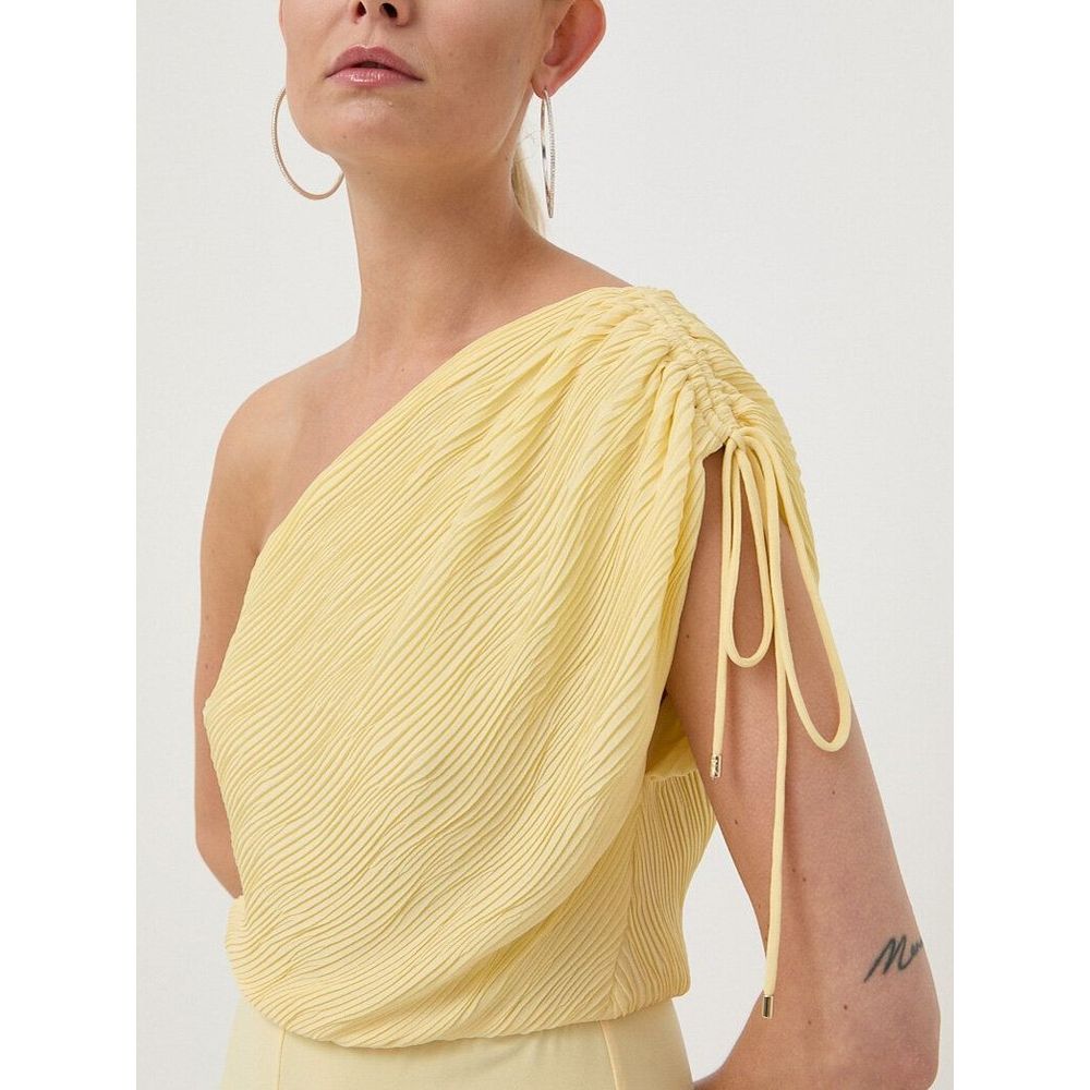 Patrizia Pepe Yellow Polyester Rompers