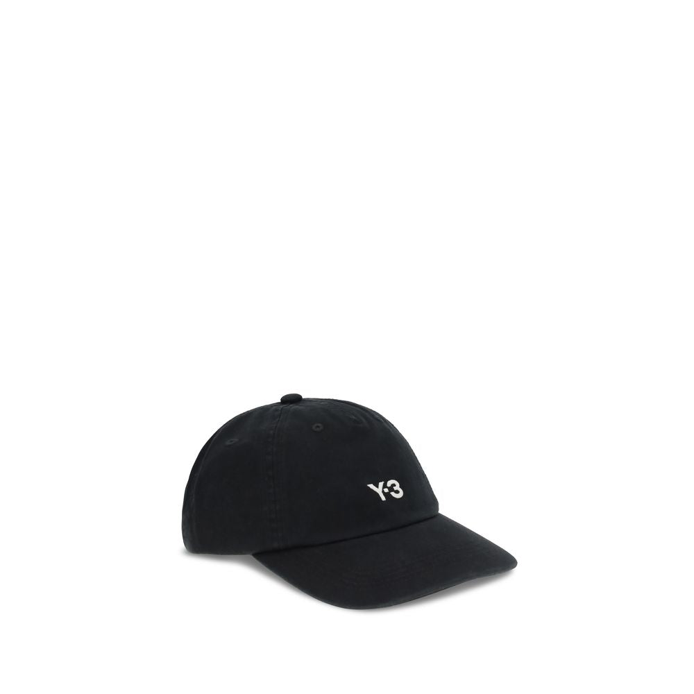 Y-3 Black Cotton Cap (Baseball Hat)
