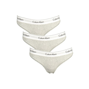 Calvin Klein Grigio Cotton Women Thong