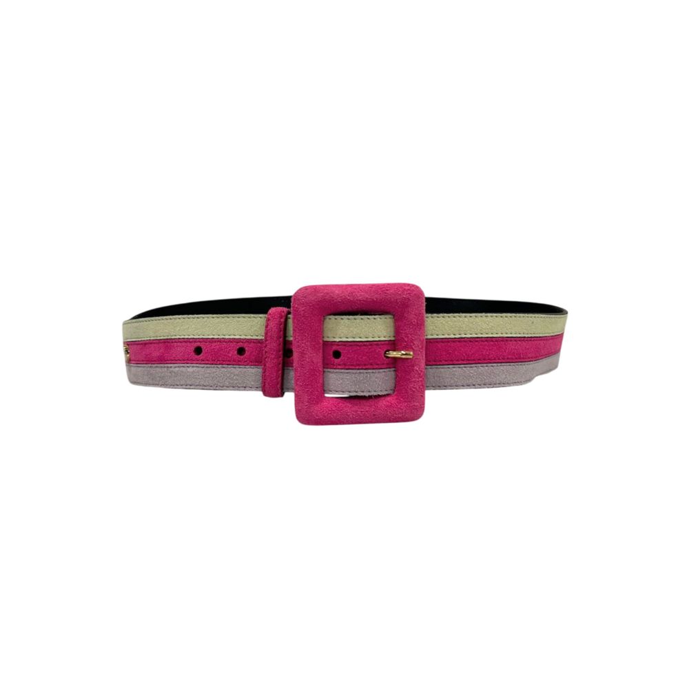 Borbonese Multicolor Leather Women Belt
