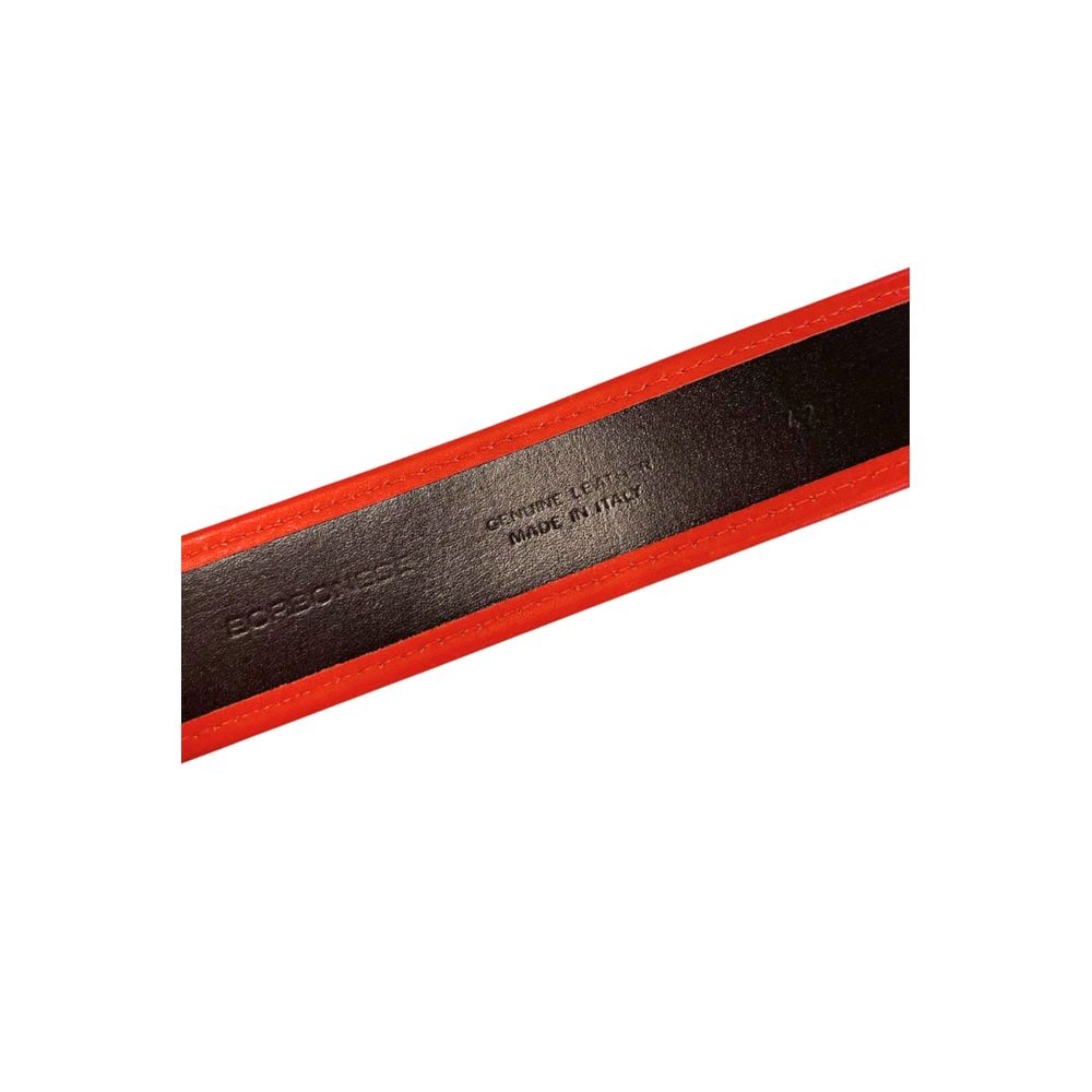 Borbonese Orange Genuine Leather Women Belt