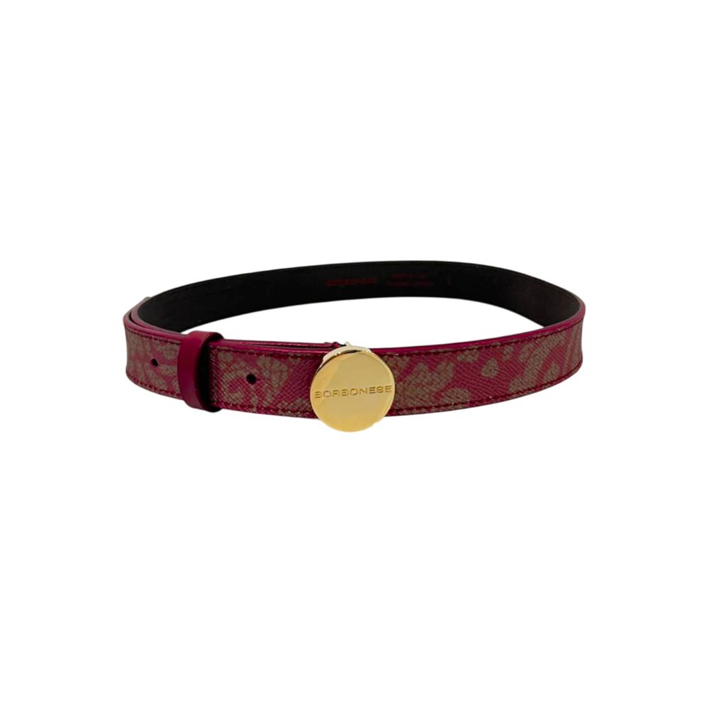 Borbonese Red Genuine Leather Women Belt