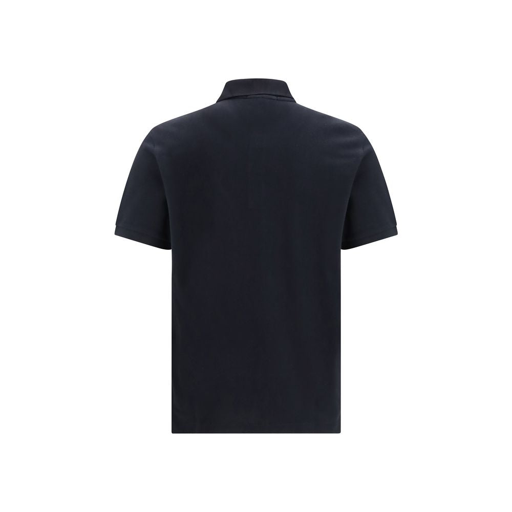 Stone Island Black Cotton Polo Shirt