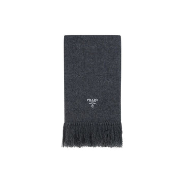 Prada Gray Cashmere Scarf