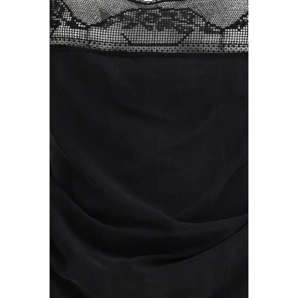 Magda Butrym Black Silk Top