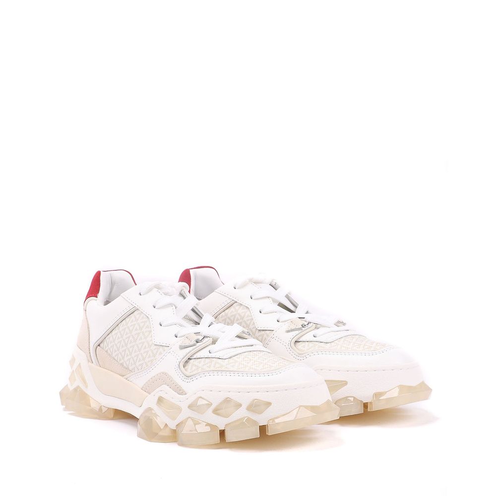 Jimmy Choo White Calfskin Athletic Sneakers