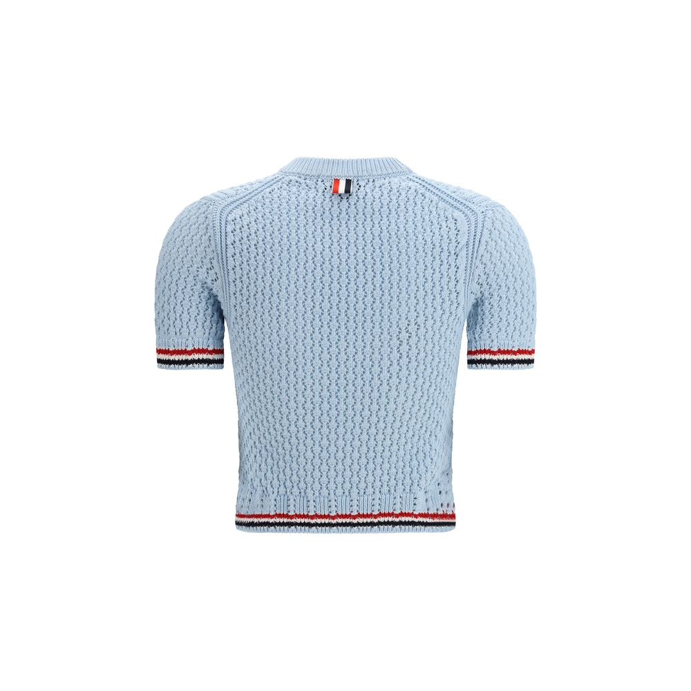 Thom Browne Blue Cotton T-Shirt