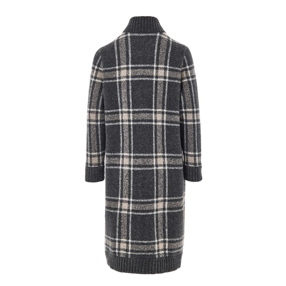 Gran Sasso Gray Wool Robe