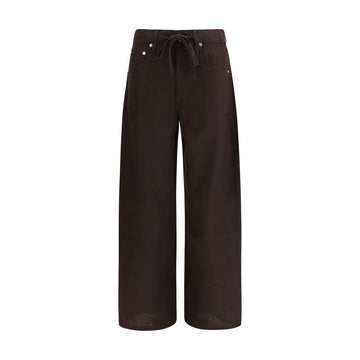 Citizens of Humanity Brown Linen Casual Pants