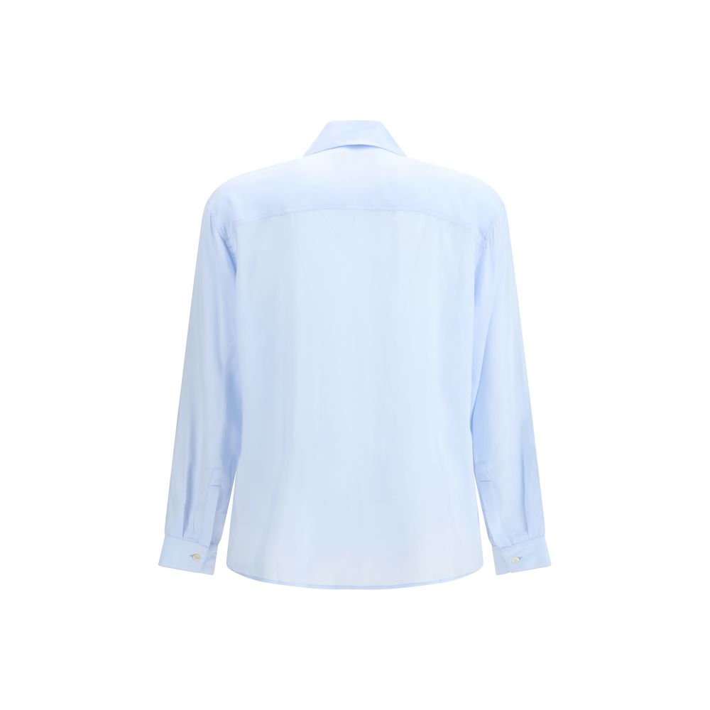 Baziszt Light Blue Cotton Dress Shirt
