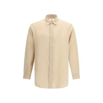 Lardini Beige Tencel Dress Shirt
