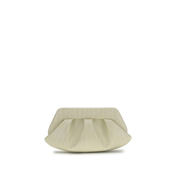 THEMOIRè White Polyethylene Clutch Bag