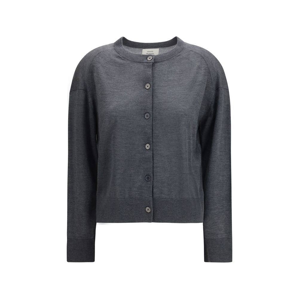 Loulou De Saison Gray Cashmere Cardigan