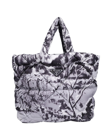 Prada Gray Nylon Tote Bag