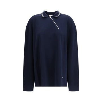 Miu Miu Blue Cotton Polo Shirt