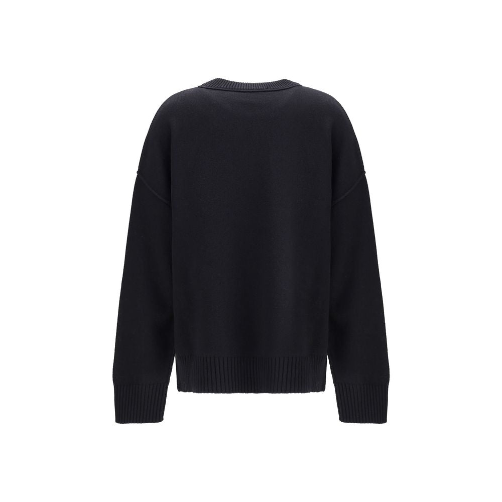 Ami Paris Black Wool Sweatshirt