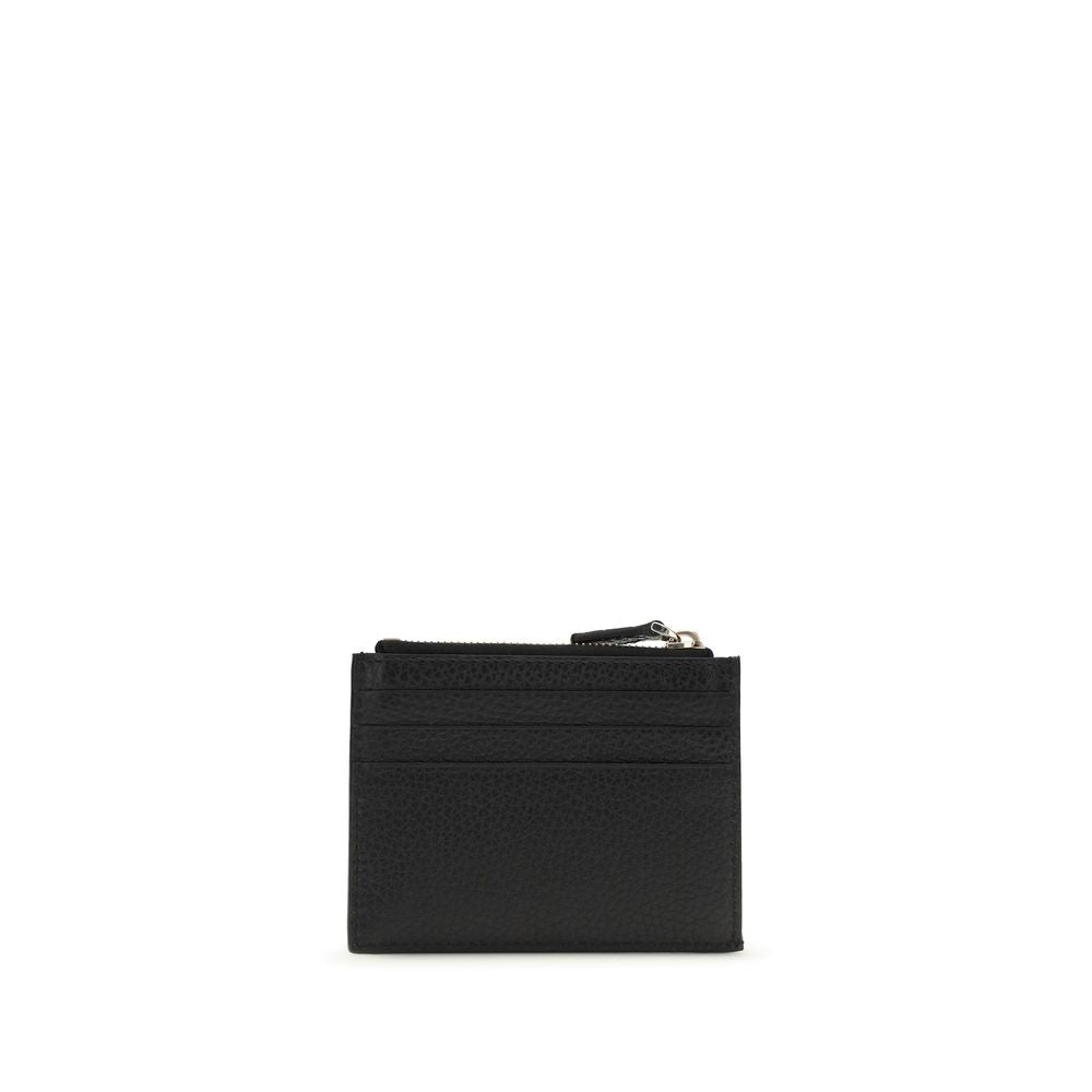 Valentino Garavani Black Calf Leather Bos Taurus Wallet