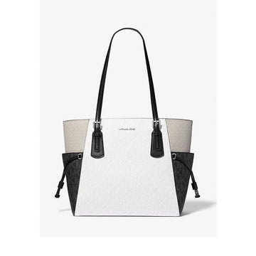 Michael Kors White Canvas Tote Bag