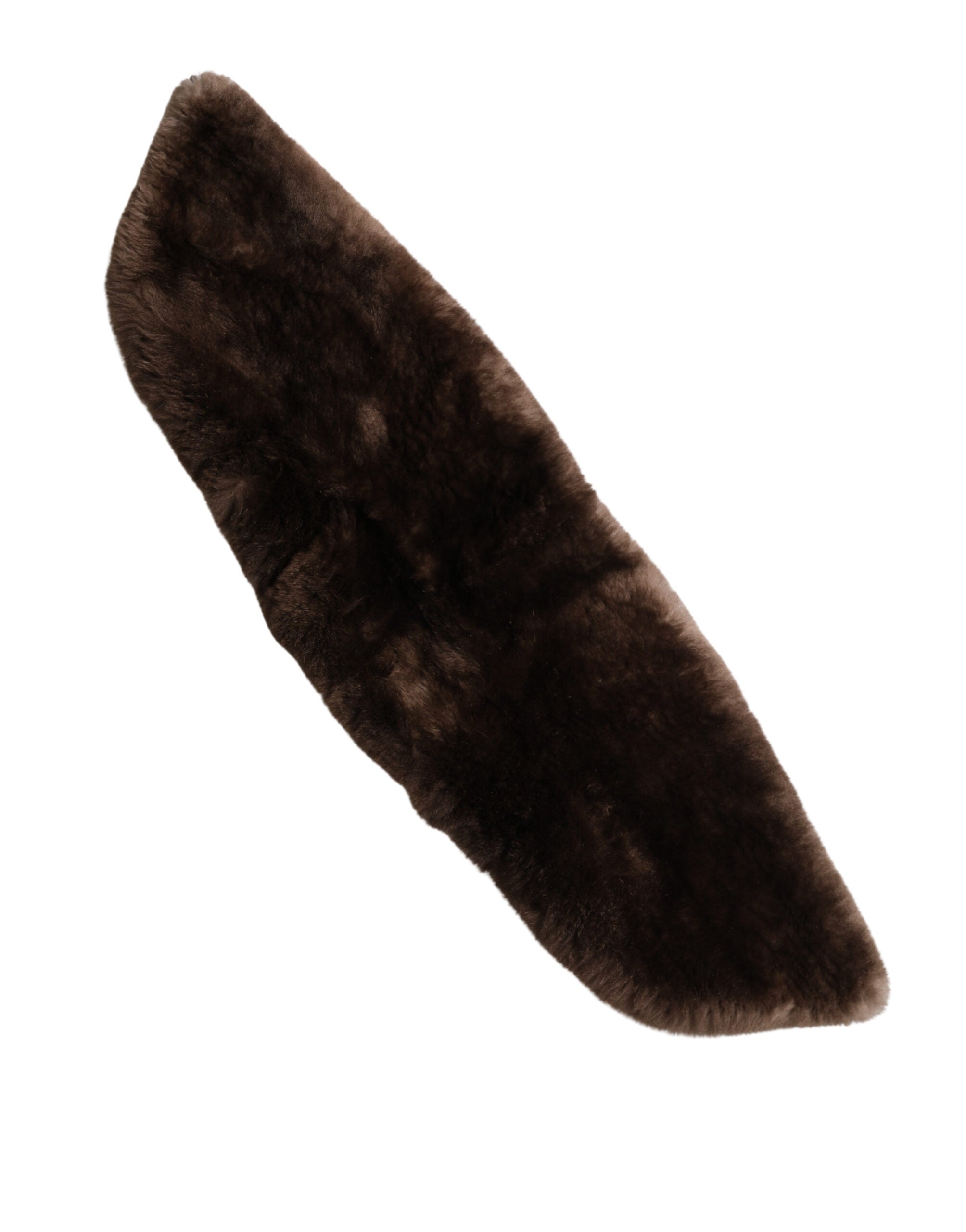 Dolce & Gabbana Brown Fur Shoulder Collar Neck Wrap 60cm x 14cm Scarf
