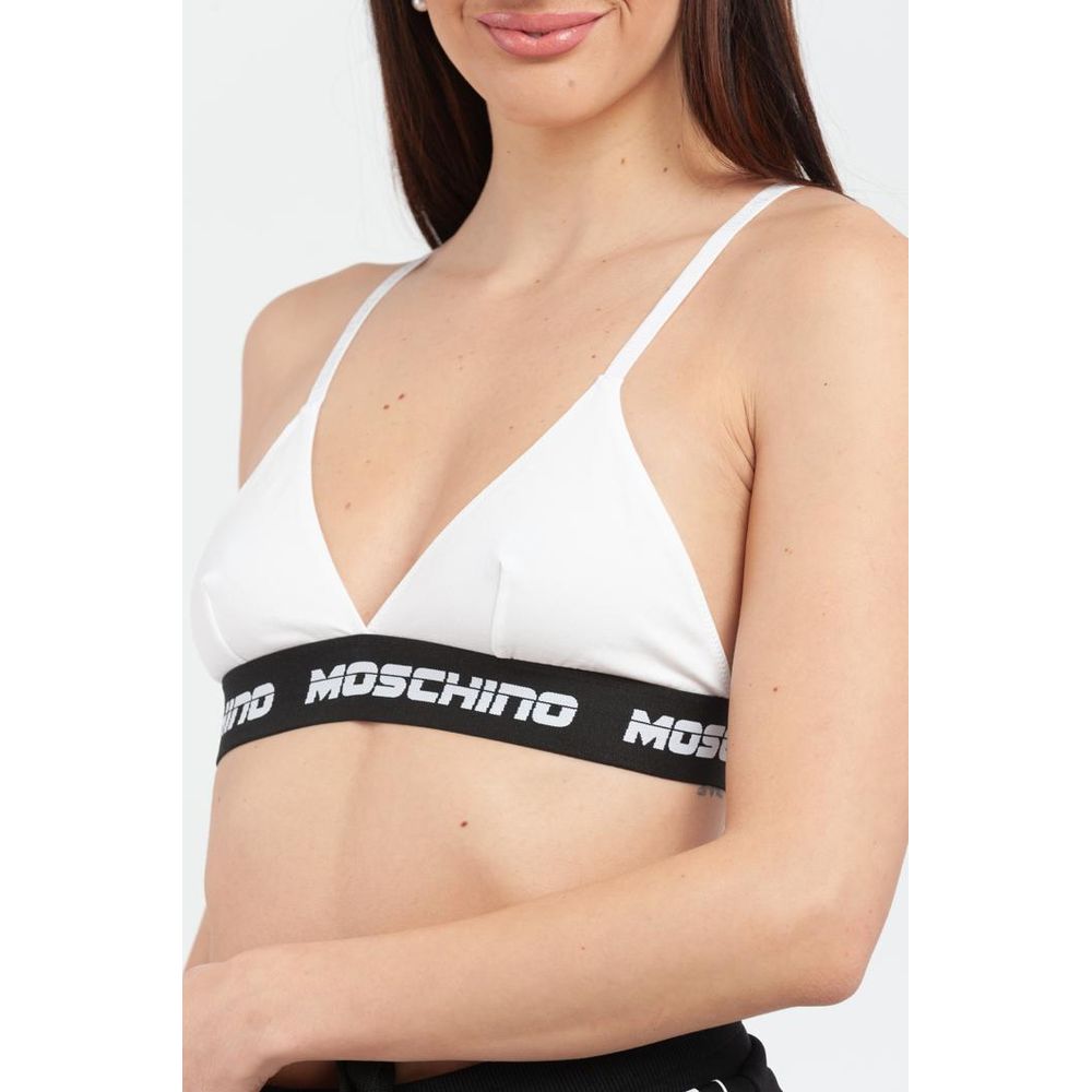 Moschino White Cotton Bra
