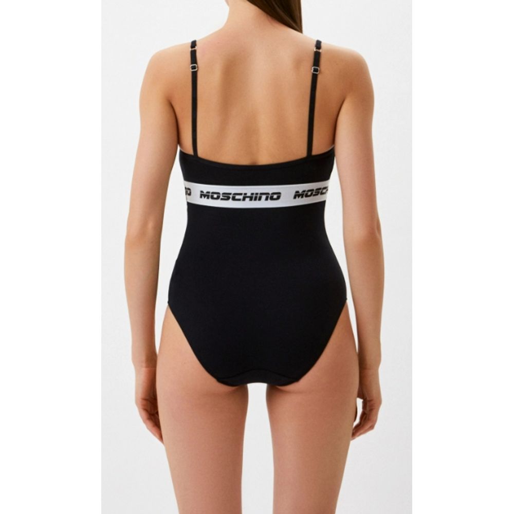 Moschino Bicolor Cotton Bodysuit