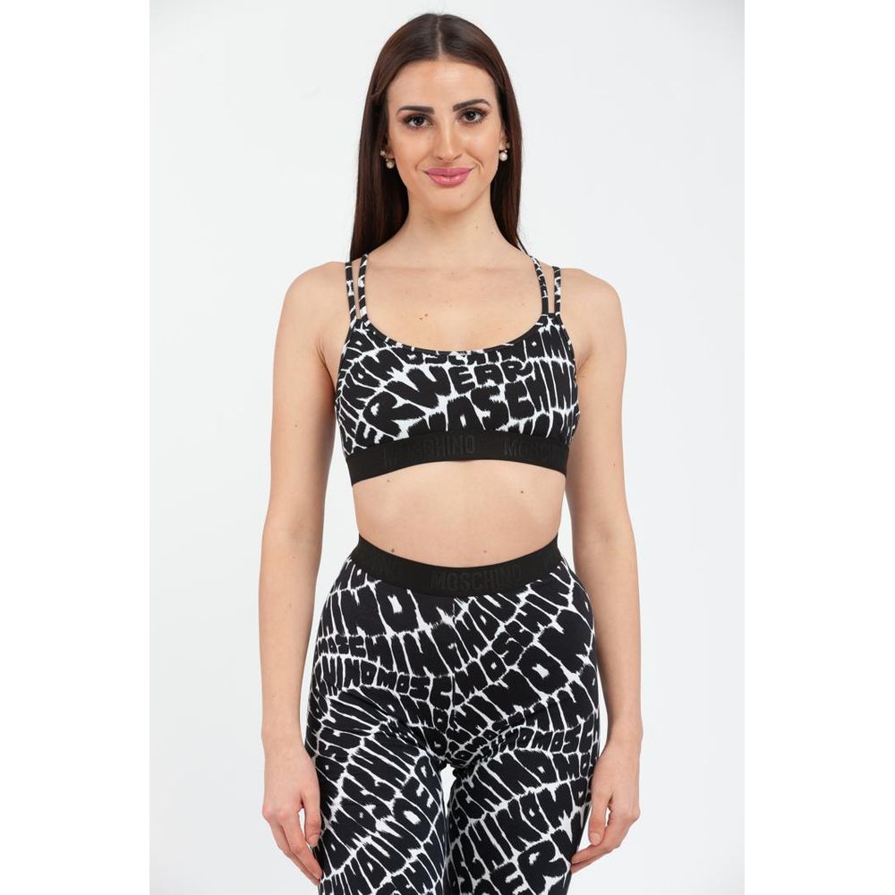 Moschino Black Cotton Tank Tops