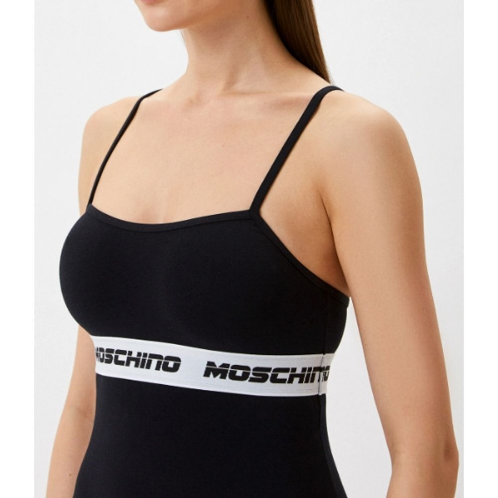 Moschino Bicolor Cotton Bodysuit