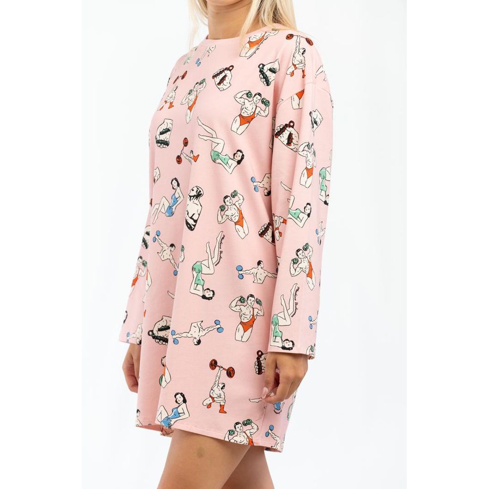 Moschino Pink Cotton Casual Dress