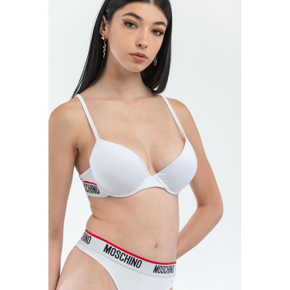 Moschino White Cotton Bra