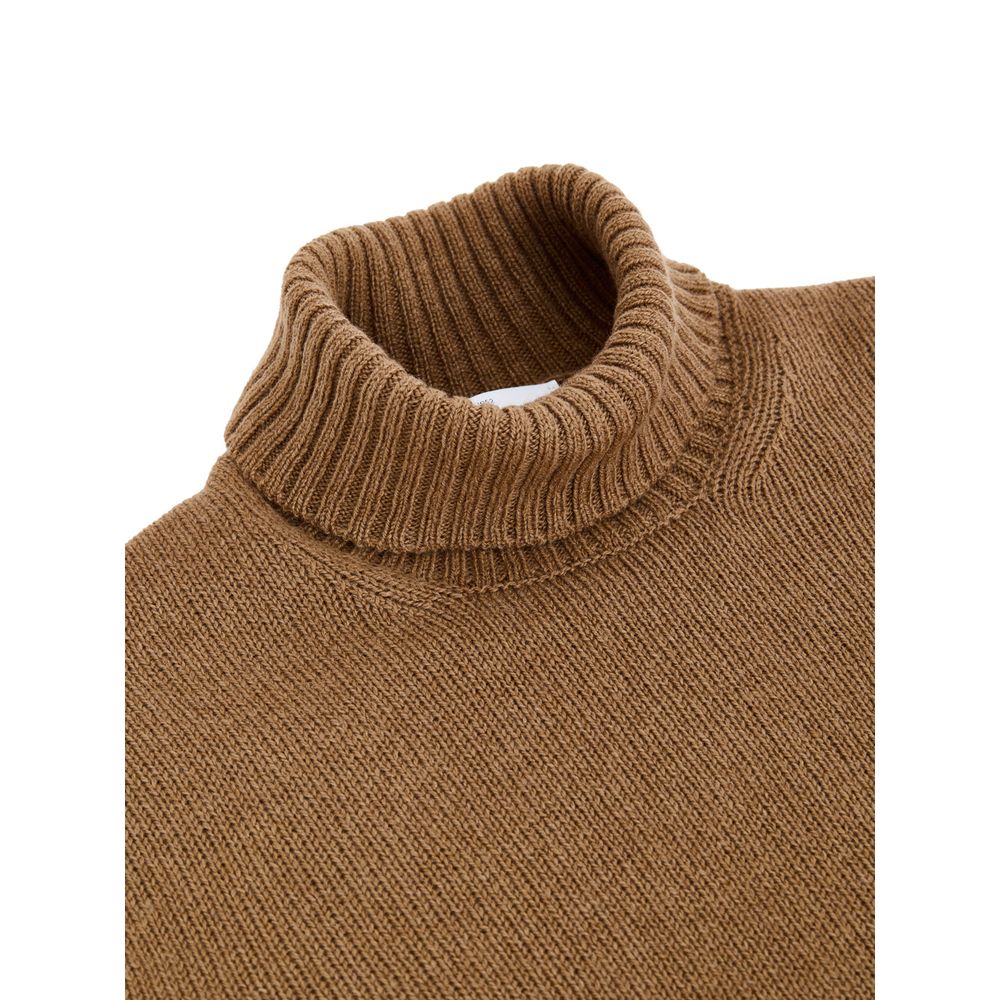Gran Sasso Brown Wool Turtleneck