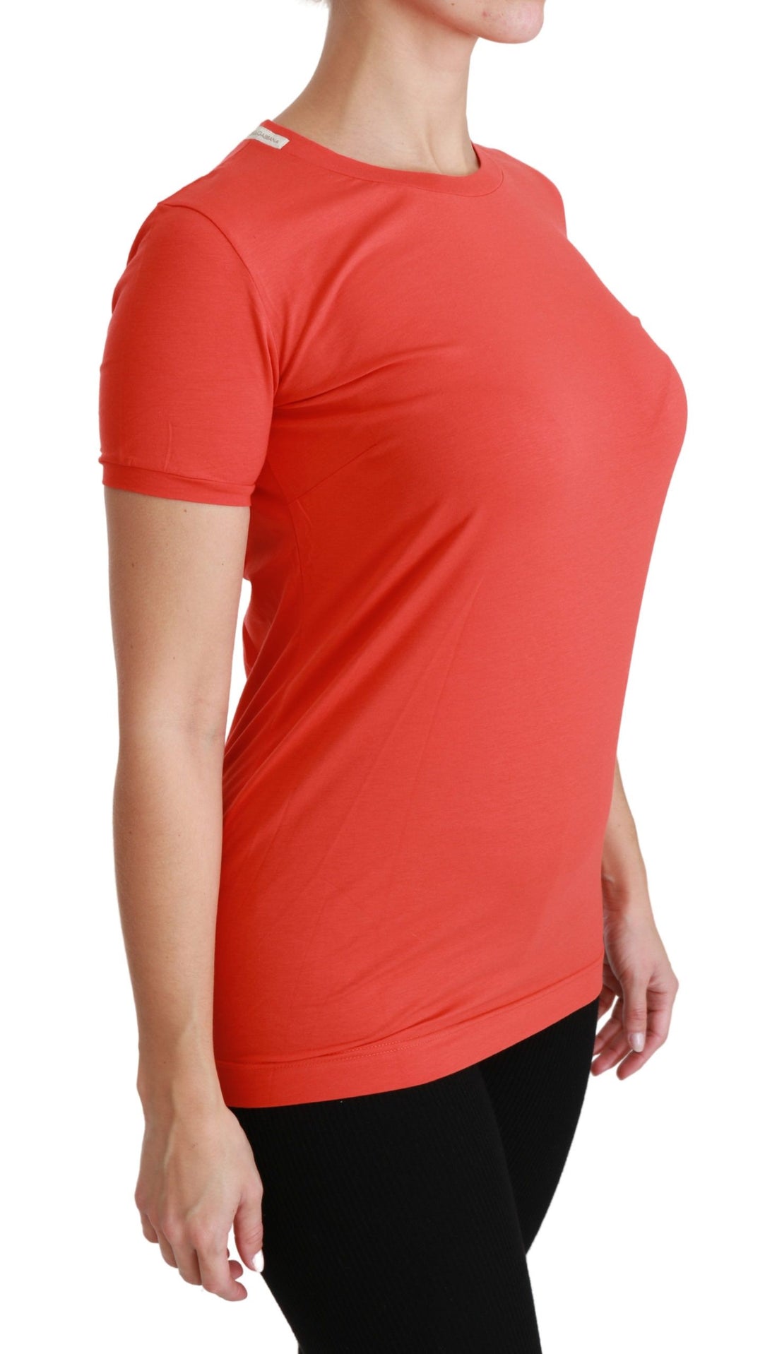 Dolce & Gabbana Red Crewneck Short Sleeve T-shirt Cotton Top - Whispers Of Wisdom Clothing