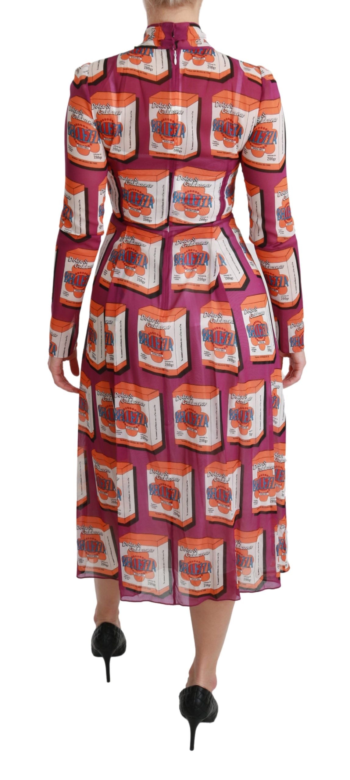 Dolce & Gabbana Purple Silk Bellezza A-Line Gown Dress - Whispers Of Wisdom Clothing