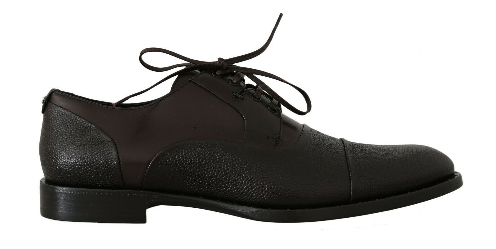 Dolce & Gabbana Brown Leather Laceups Dress Mens Shoes - Whispers Of Wisdom Clothing